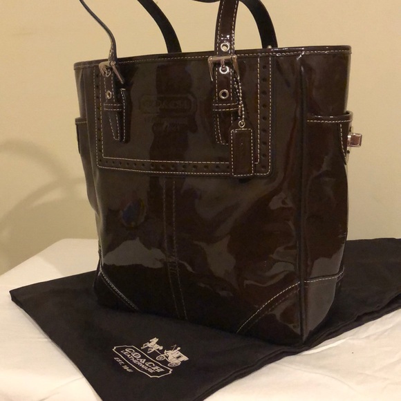 Coach Patent Leather Gallery Tote - Picture 2 of 6